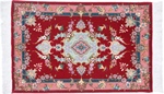 3x2 tabriz persian rug with silk