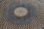 5x5 octagon gonbad qom persian rug