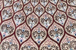 red gold gonbad qom persian rug