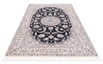 8x5 navy blue nain persian rug