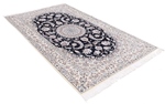 8x5 navy blue nain persian rug