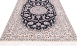 8x5 navy blue nain persian rug
