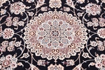 8x5 navy blue nain persian rug