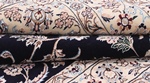 8x5 navy blue nain persian rug