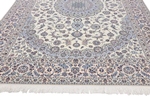 12x8 beige silk nain persian rug