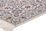 12x8 beige silk nain persian rug