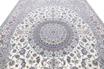 13x10 beige silk nain persian rug