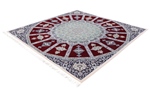 8x8 square gonbad nain persian rug