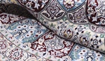 5x5 round gonbad nain persian rug