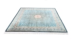 square gonbad qom persian rug