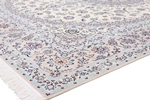 13x9 beige silk nain persian rug