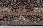 8x5 dark silk kashmir persian rug