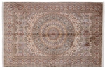9x6 dome gonbad silk kashmir rug