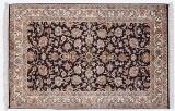 4x2 dark silk kashmir persian carpet