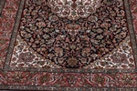 5x3 dark color silk kashmir rug