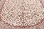 10x7 oval silk kashmir carpet