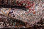 5foot round silk gonbad kashmir carpet