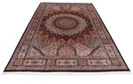 9x6 silk gonbad persian rug