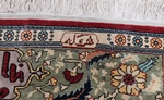 3ft silk metal hereke turkish carpet