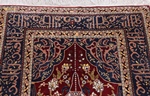 3ft silk metal hereke turkish rug