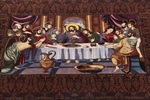 silk cinar turkish last supper rug
