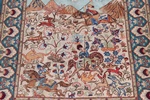 1300 kpsi square hereke silk carpet