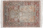 fine metal silk hereke rug