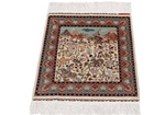 900 kpsi square hereke silk carpet