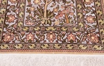 silk metal turkish hereke carpet