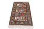 antique kayseri silk turkish rug