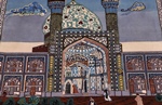 pictorial silk isfahan rug