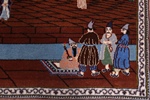 pictorial silk isfahan rug
