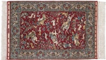625kpsi hunting design hereke silk carpet
