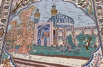 blue mosque pictorial isfahan rug