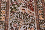 silk metal turkish hereke carpet