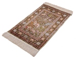 silk metal turkish hereke carpet
