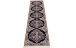 6ft silk nain persian rug runner