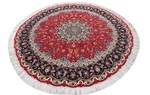 round 7ft 200cm tabriz carpet with silk