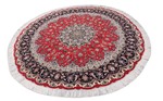 round 7ft 200cm tabriz carpet with silk