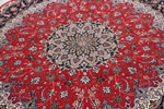 round 7ft 200cm tabriz carpet with silk