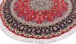 round 7ft 200cm tabriz carpet with silk