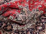 round 7ft 200cm tabriz carpet with silk