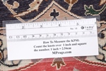 round 7ft 200cm tabriz carpet with silk