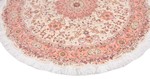 round 7ft 200cm tabriz carpet with silk