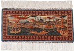 1600kpsi bosphorus blue mosque pictorial hereke silk carpet