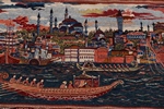 1600kpsi bosphorus blue mosque pictorial hereke silk carpet