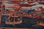 1600kpsi bosphorus blue mosque pictorial hereke silk carpet