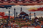 1600kpsi bosphorus blue mosque pictorial hereke silk carpet