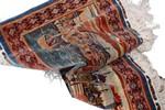 1600kpsi bosphorus blue mosque pictorial hereke silk carpet