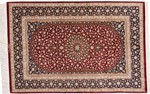 4x3 silk qum persian rug